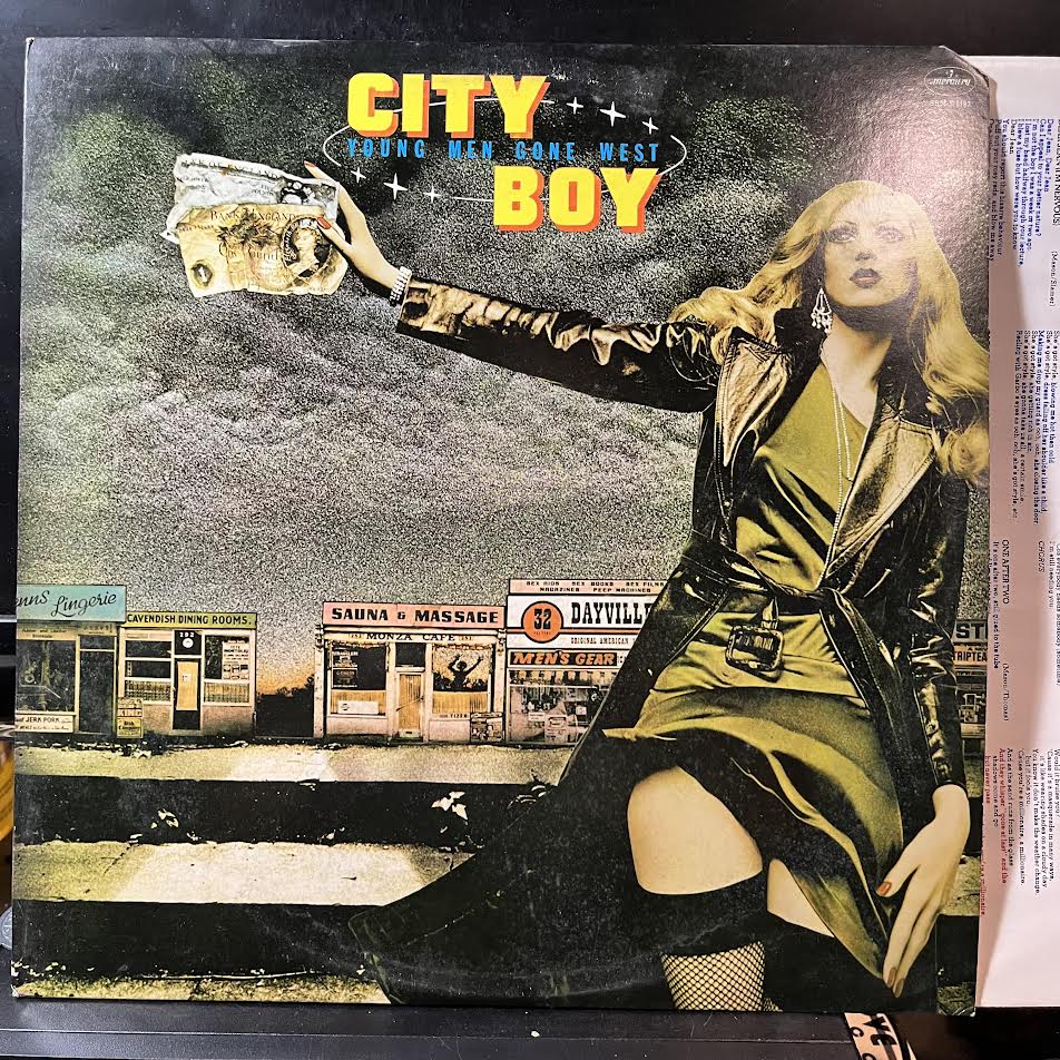 City Boy - Young Men Gone West (VINYL) | Near Mint- (NM-) Excellent+ (EX+) - ROCK / USED *NEAR MINT-*