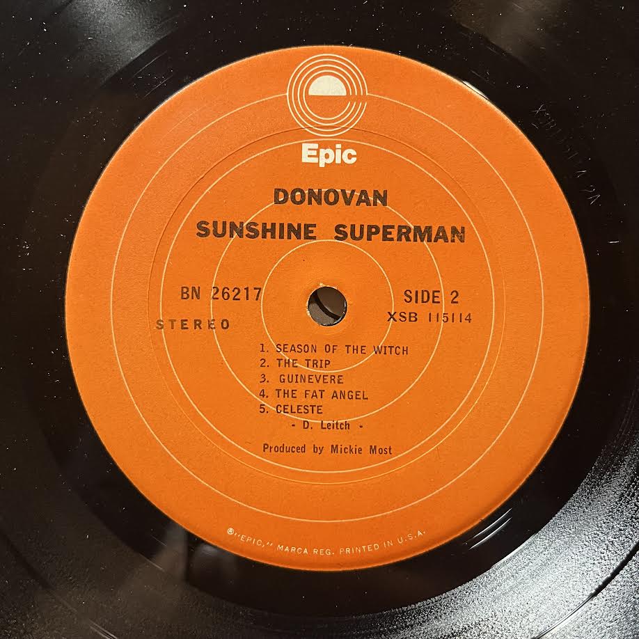 Sunshine Superman (VINYL) | Near Mint- (NM-) Excellent (EX) - ROCK / USED *NEAR MINT-*