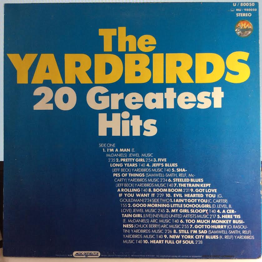 20 Greatest Hits (VINYL) *GERMANY* | Near Mint- (NM-) Excellent+ (EX+) - ROCK / USED *NEAR MINT-*