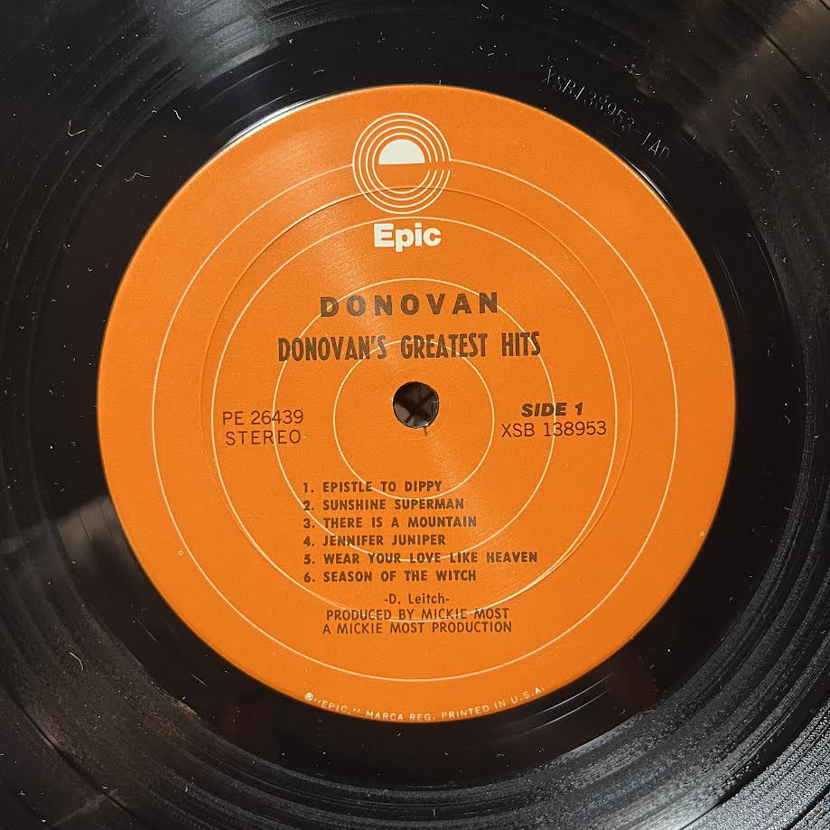 Donovan's Greatest Hits (VINYL) | Near Mint- (NM-) Near Mint (NM) - ROCK / USED *NEAR MINT-*