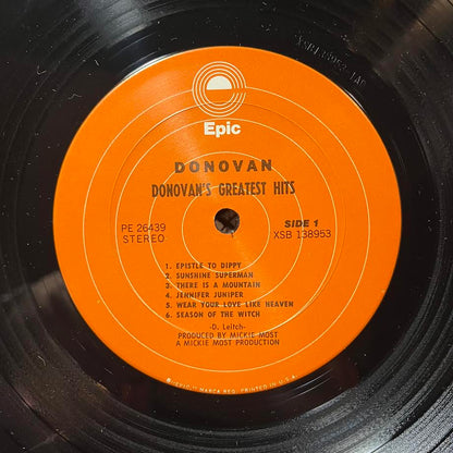 Donovan's Greatest Hits (VINYL) | Near Mint- (NM-) Near Mint (NM) - ROCK / USED *NEAR MINT-*