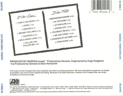 Three Sides Live (2xCD) | Near Mint- (NM-) Near Mint- (NM-) - ROCK / USED *NEAR MINT-*