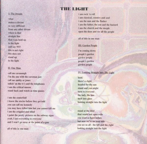 The Light (CD) | Near Mint- (NM-) Near Mint- (NM-) - ROCK / USED *NEAR MINT-*