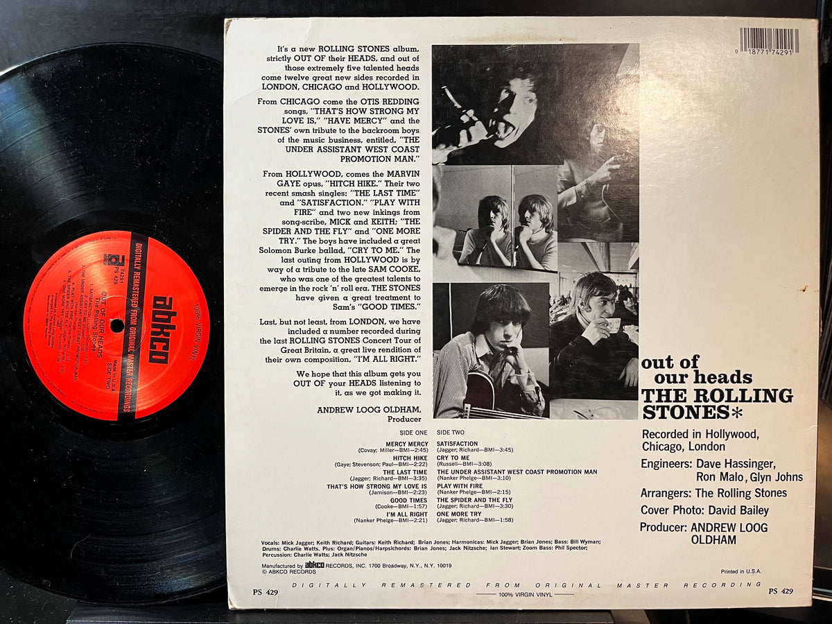 The Rolling Stones - Out Of Our Heads (VINYL LP ABKCO 74291 LONDON PS 429 1986) | USED Near Mint- (NM-) Very Good Plus Plus (VG++) - ROCK / USED *NEAR MINT-*
