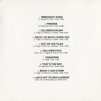 Led Zeppelin III (CD) | Near Mint (NM) Near Mint (NM) - ROCK / USED *NEAR MINT*