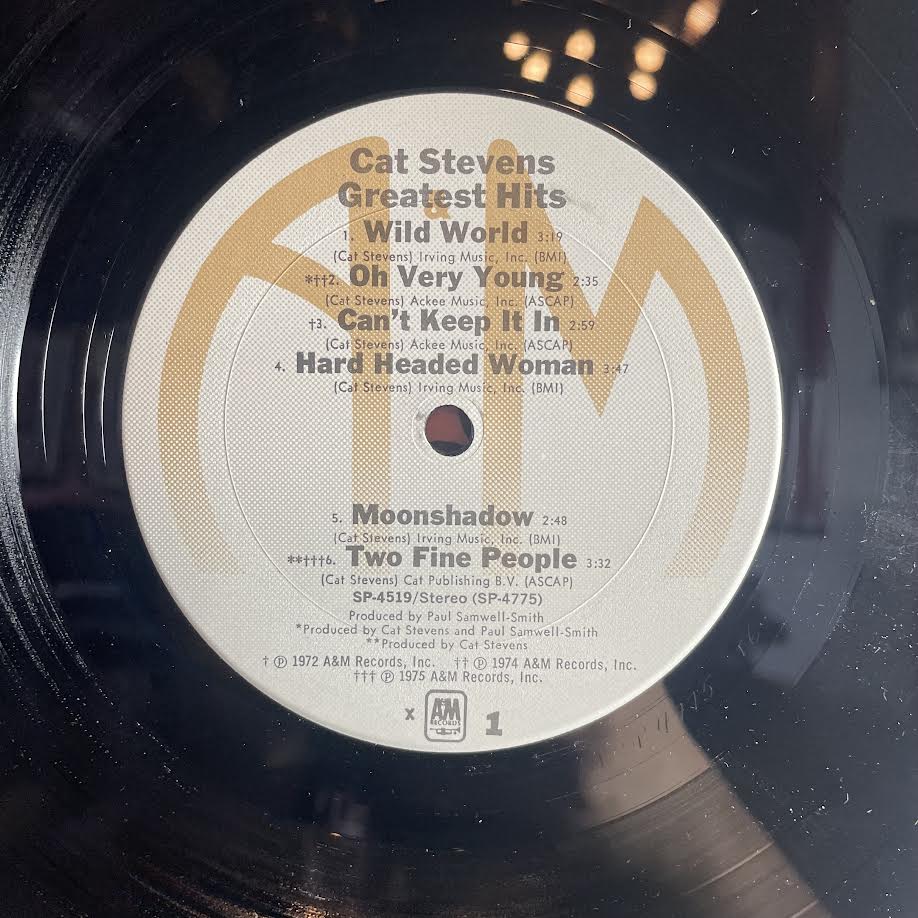 Cat Stevens - Greatest Hits (VINYL) | Near Mint (NM) Very Good Plus (VG+) - ROCK / USED *NEAR MINT*