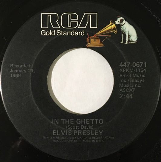 Elvis Presley - In The Ghetto | Near Mint (NM) Excellent (EX) - ROCK / USED *NEAR MINT*