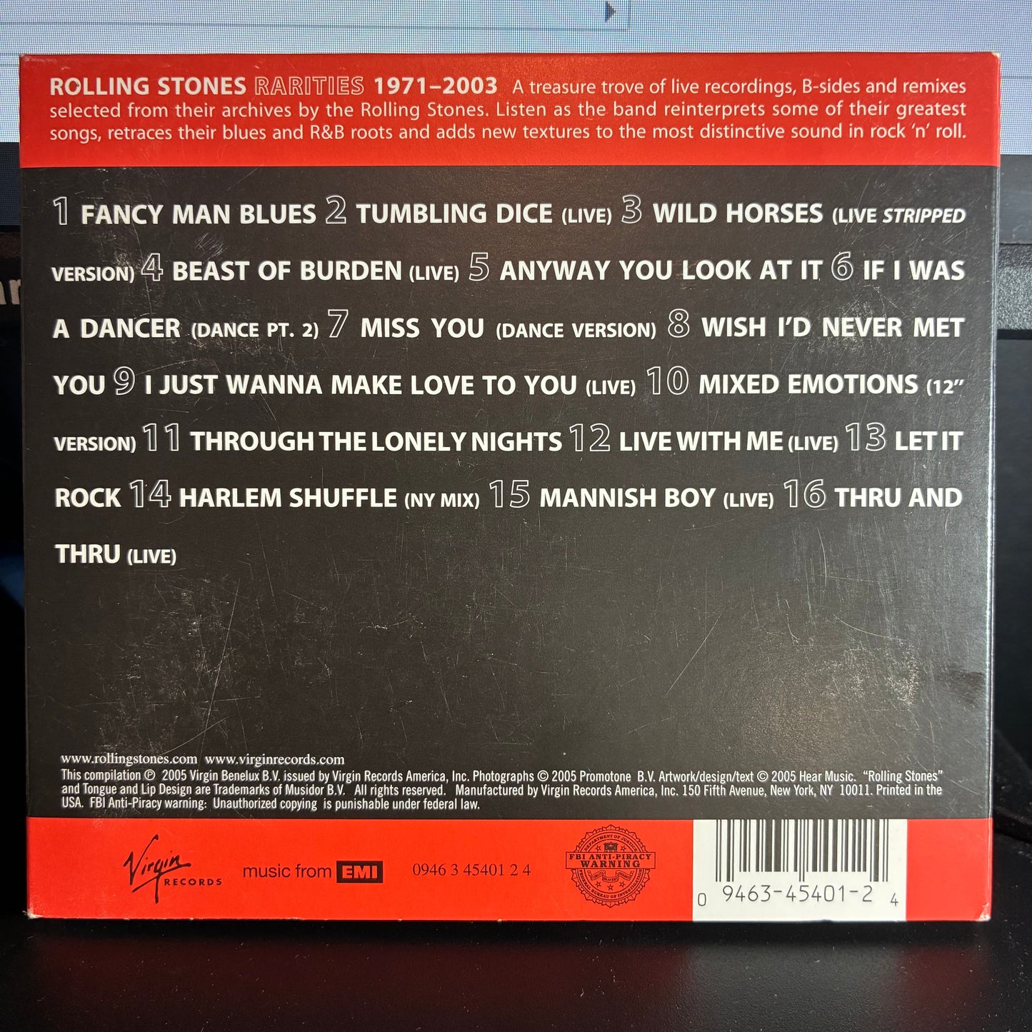 The Rolling Stones - Rarities 1971–2003 (CD Virgin ‎– 0946 3 45401 2 4) | USED Near Mint (NM or M-) Excellent (EX) - ROCK / USED *NEAR MINT*