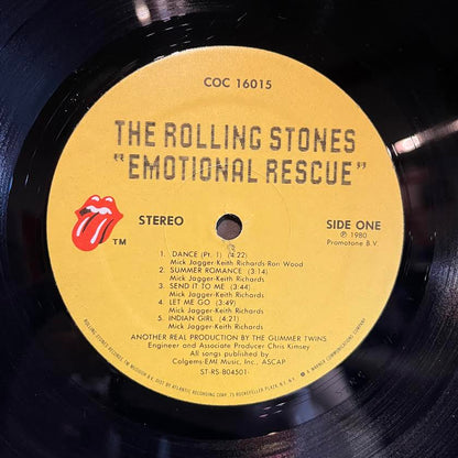 The Rolling Stones - Emotional Rescue *POSTER* | Near Mint (NM) Excellent+ (EX+) - ROCK / USED *NEAR MINT*