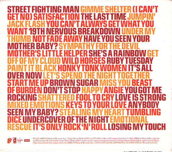 The Rolling Stones - Forty Licks (2xCD Rolling Stones Records – 724381337820) | USED Near Mint (NM or M-) Near Mint (NM) - ROCK / USED *NEAR MINT*