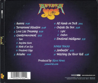 Yes - Aurora (CD Inside Out Music ‎– IOM767, Inside Out Music ‎– 19958437022) | USED Near Mint (NM) Excellent+ (EX+) - ROCK / USED *NEAR MINT*