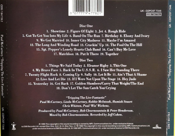 Paul McCartney - Tripping The Live Fantastic (2xCD) | Near Mint (NM) Near Mint (NM) - ROCK / USED *NEAR MINT*