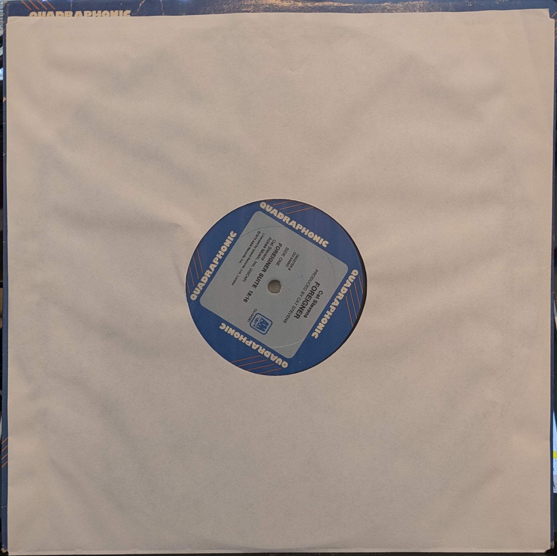 Foreigner (QUADRAPHONIC VINYL) | Near Mint (NM) Excellent (EX) - ROCK / USED *NEAR MINT*