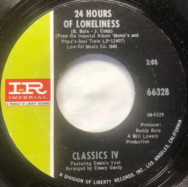Stormy / 24 Hours Of Loneliness (7" VINYL) | Near Mint (NM or M-) Near Mint (NM or M-) - ROCK / USED *NEAR MINT*