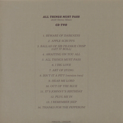 All Things Must Pass (50th Anniversary) (CD BOX SET) | Near Mint (NM) Near Mint (NM) - ROCK / USED *NEAR MINT*