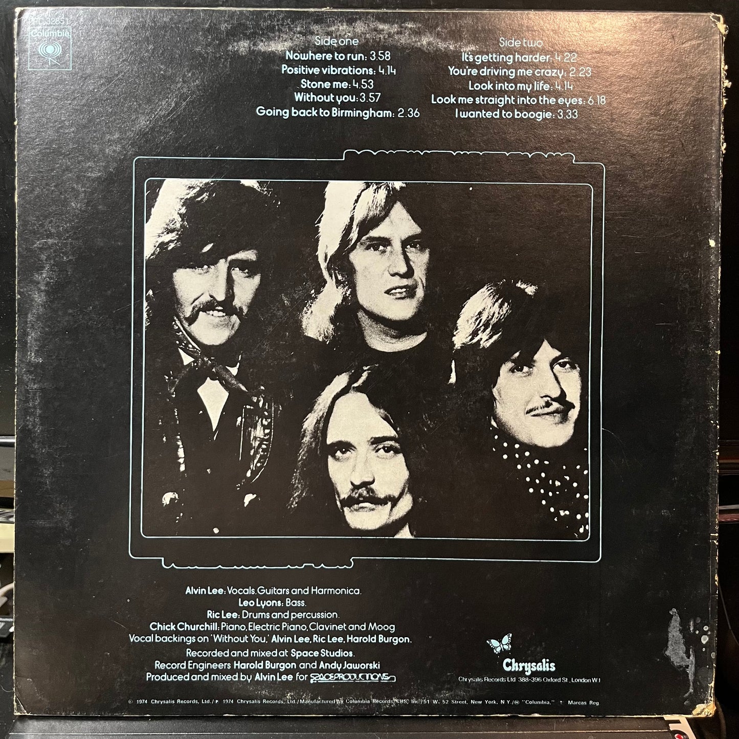 Ten Years After - Positive Vibrations (VINYL LP CHRYSALIS PC 32851 1974) | USED Near Mint (NM or M-) Very Good (VG) - ROCK / USED *NEAR MINT*