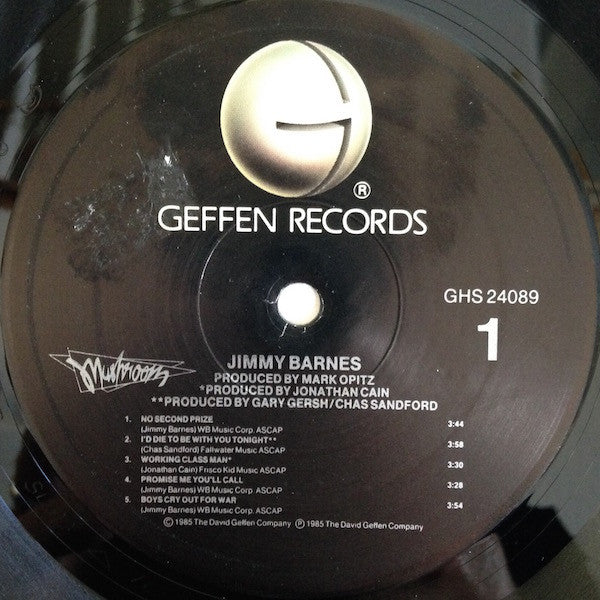 Jimmy Barnes - Jimmy Barnes *ALLIED / PROMO* | Near Mint (NM) Excellent (EX) - ROCK / USED *NEAR MINT*