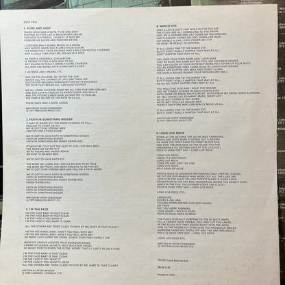 The Who - Odds & Sods (VINYL LP MCA MCA-2126 1974) | USED - ROCK / USED *NEAR MINT*