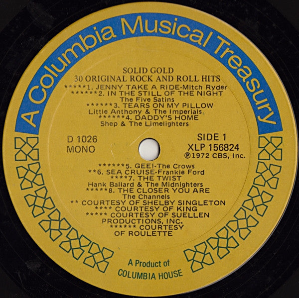 Solid Gold / 30 Original Rock And Roll Hits | Near Mint (NM) Very Good Plus (VG+)