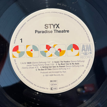 Paradise Theatre *GERMAN* | Near Mint (NM) Near Mint (NM)