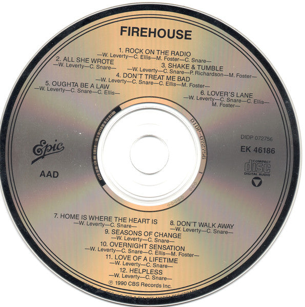 FireHouse (CD) | Near Mint (NM) Near Mint (NM or M-) - ROCK / USED *NEAR MINT*