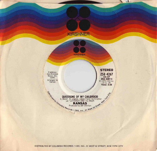 Carry On Wayward Son (7") | Near Mint (NM) Near Mint (NM) - ROCK / USED *NEAR MINT*