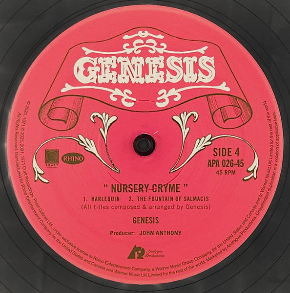 Nursery Cryme (2xVINYL AUDIOPHILE) | - ROCK / USED *NEAR MINT*