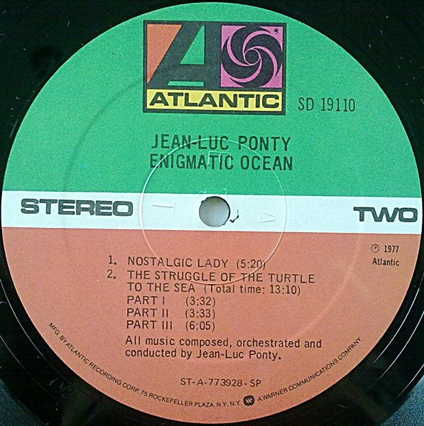 Jean-Luc Ponty Enigmatic Ocean *SPECIALTY* LP Near Mint (NM or M-) Near Mint (NM or M-)