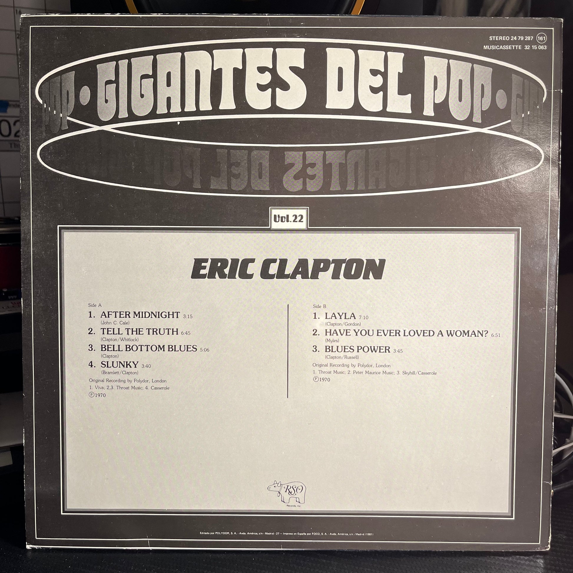 Eric Clapton - Gigantes Del Pop Vol. 22 | Near Mint (NM) Excellent (EX) - ROCK / USED *NEAR MINT*