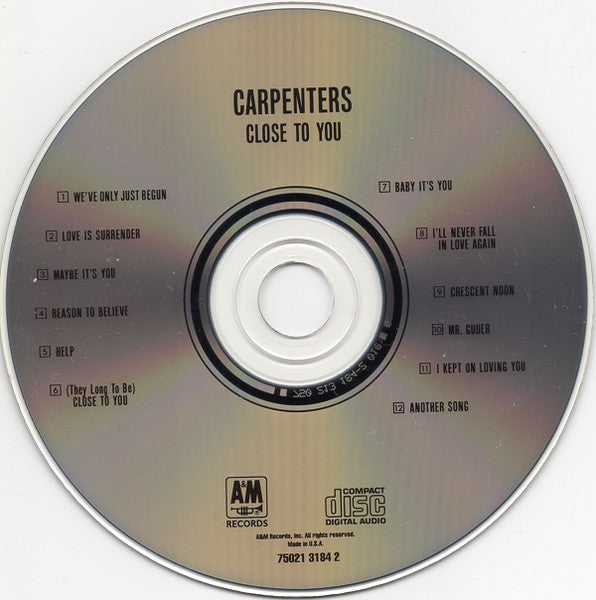 Close To You (CD) | Near Mint (NM) Near Mint (NM) - ROCK / USED *NEAR MINT*