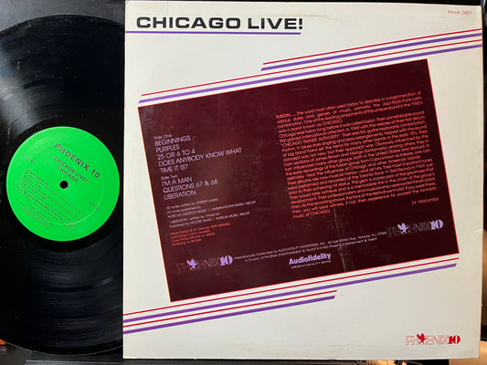 Chicago (2) - Chicago Live (VINYL) | Near Mint (NM) Excellent+ (EX+) - ROCK / USED *NEAR MINT*