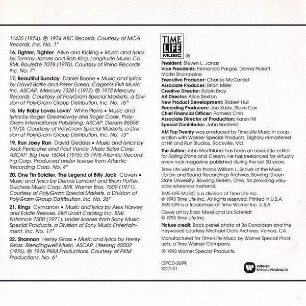 Sounds Of The Seventies - AM Top Twenty (CD) | Near Mint (NM) Near Mint (NM) - ROCK / USED *NEAR MINT*