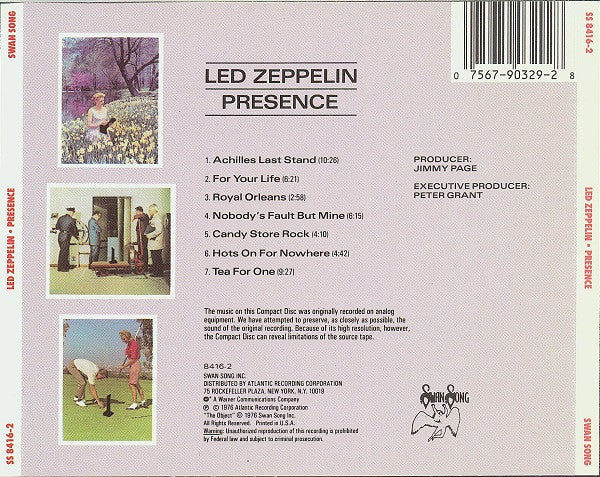 Presence (CD) | Near Mint (NM) Near Mint (NM) - ROCK / USED *NEAR MINT*