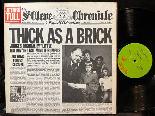 Jethro Tull - Thick As A Brick (VINYL LP CHRYSALIS CHR 1003 1972) | Near Mint (NM or M-) Near Mint (NM) - ROCK / USED *NEAR MINT*