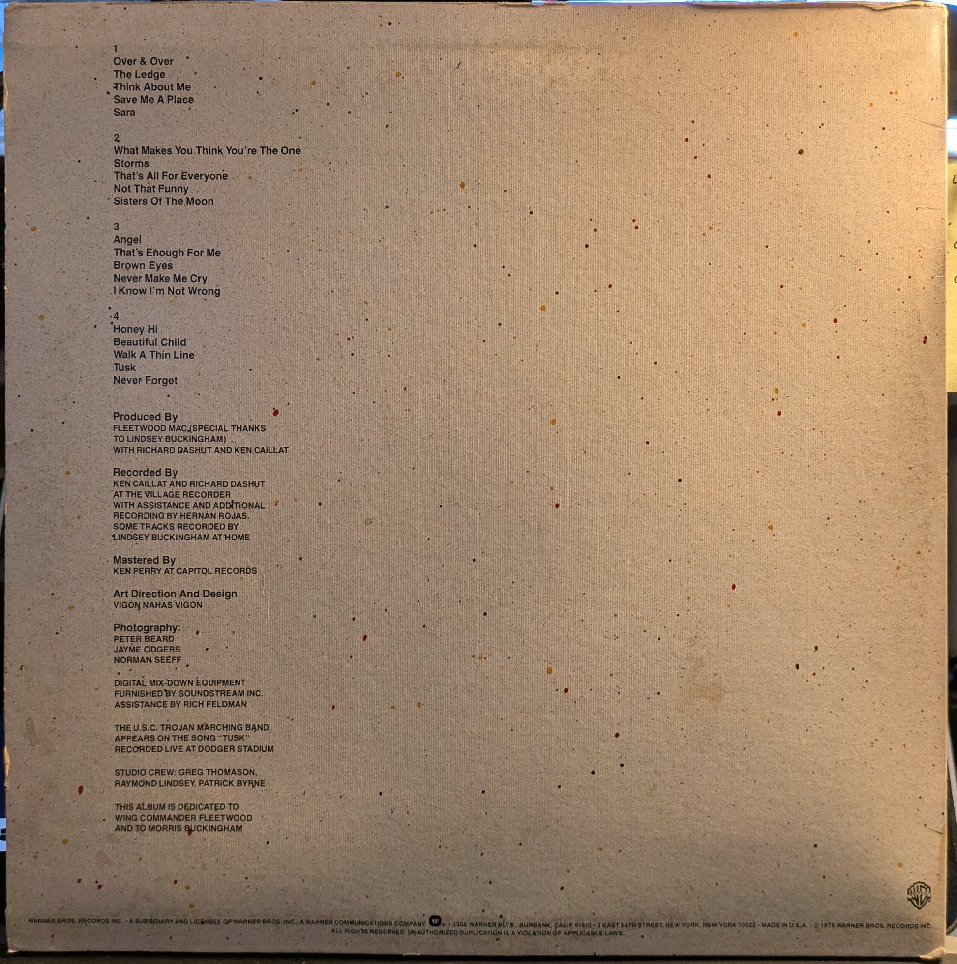 Tusk (2xVINYL) | Near Mint (NM) Near Mint (NM) - ROCK / USED *NEAR MINT*