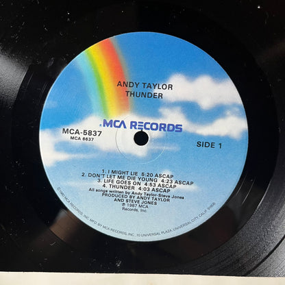 Andy Taylor - Thunder (VINYL LP) | USED Near Mint (NM or M-) Near Mint (NM or M-) - ROCK / USED *NEAR MINT*