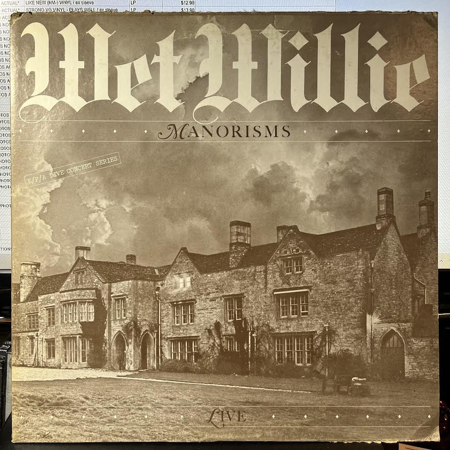 Manorisms Live (VINYL) | Near Mint (NM) Very Good Plus (VG+) - ROCK / USED *NEAR MINT*