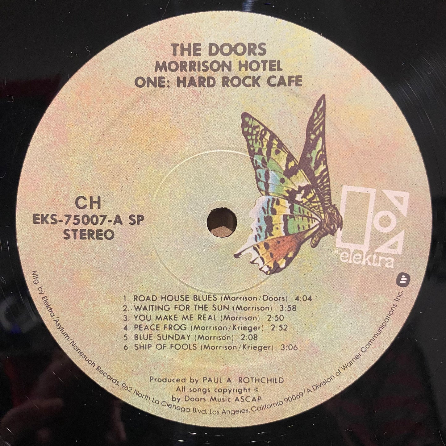 The Doors Morrison Hotel *CLUB EDITION* LP Near Mint (NM or M-) Near Mint (NM or M-)