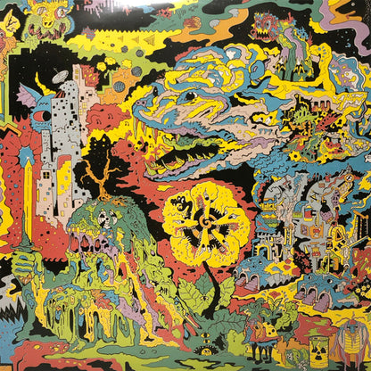 King Gizzard And The Lizard Wizard - Float Along - Fill Your Lungs / Oddments (YELLOW & BLUE W SLOTCHES VINYL 2xLP) | USED - ROCK / USED *NEAR MINT*