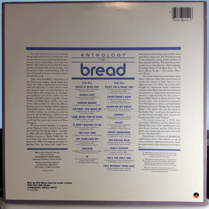 Anthology Of Bread (VINYL) | Near Mint (NM) Near Mint (NM) - ROCK / USED *NEAR MINT*
