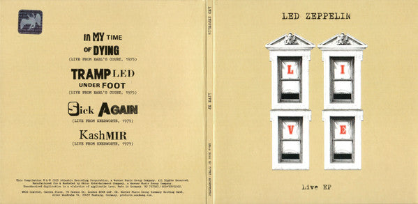 Live EP (CD) | Near Mint (NM or M-) Near Mint (NM or M-) - ROCK / USED *NEAR MINT*