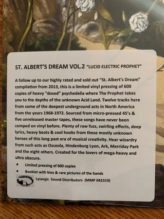 St. Albert's Dream Vol. 2: Lucid Electric Prophet (VINYL) | Near Mint (NM) Near Mint (NM) - ROCK / USED *NEAR MINT*