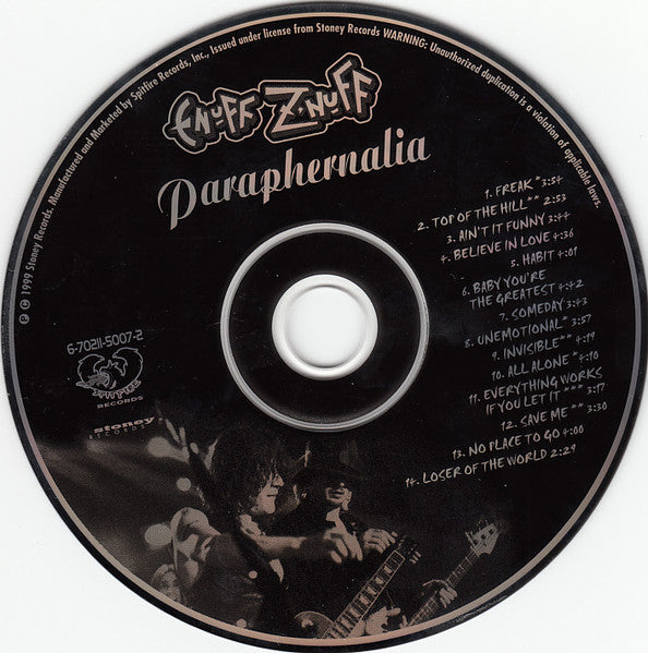 Paraphernalia (CD) | Near Mint (NM or M-) Near Mint (NM or M-) - ROCK / USED *NEAR MINT*