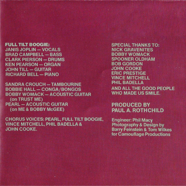 Pearl (CD) | Near Mint (NM) Near Mint (NM) - ROCK / USED *NEAR MINT*