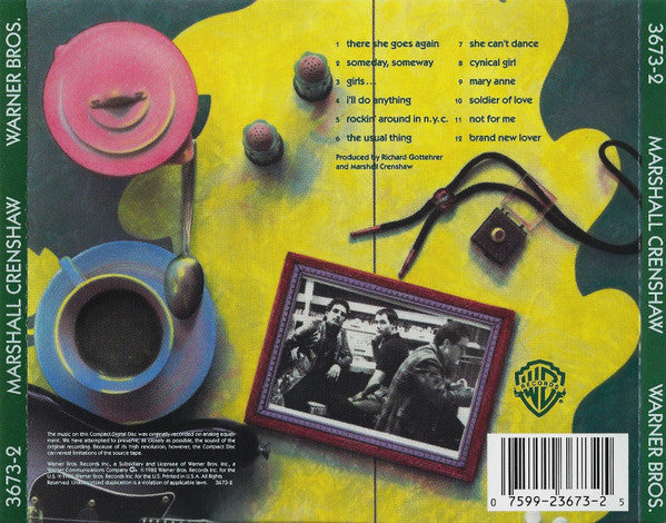 Marshall Crenshaw (CD) | Near Mint (NM) Near Mint (NM) - ROCK / USED *NEAR MINT*