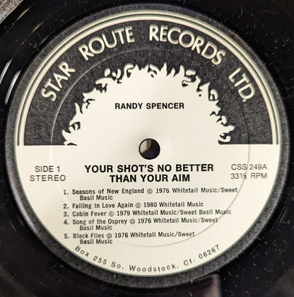 Randy Spencer (3) - Your Shot's No Better Than Your Aim | Near Mint (NM) Near Mint (NM) - ROCK / USED *NEAR MINT*