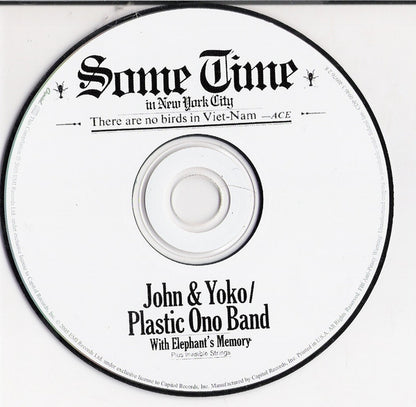 John Lennon & Yoko Ono - Some Time In New York City *CD* | Near Mint (NM) Near Mint (NM) - ROCK / USED *NEAR MINT*