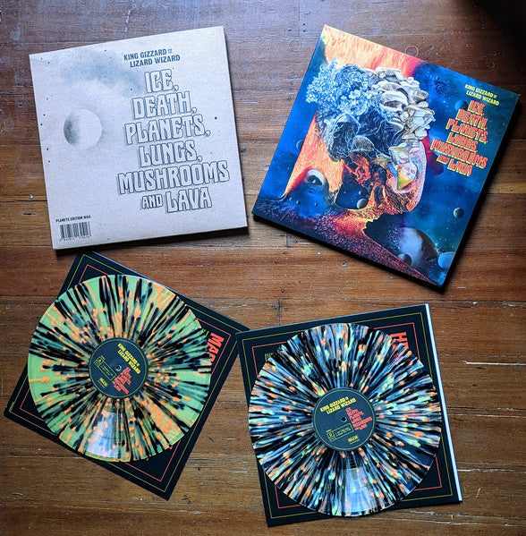 King Gizzard And The Lizard Wizard - Ice, Death, Planets, Lungs, Mushrooms And Lava (YELLOW/CLEAR MULTICOLOR SPLATTER VINYL 2xLP) | USED - ROCK / USED *NEAR MINT*