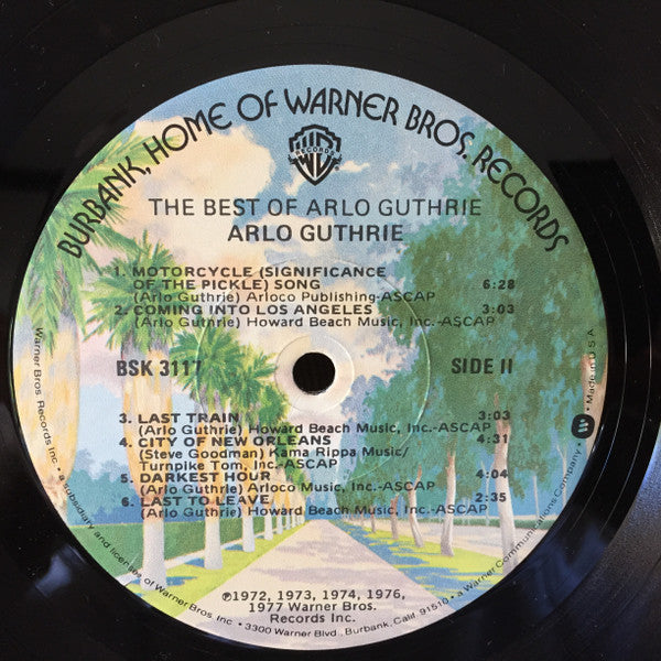 Arlo Guthrie The Best Of Arlo Guthrie LP Near Mint (NM or M-) Near Mint (NM or M-)