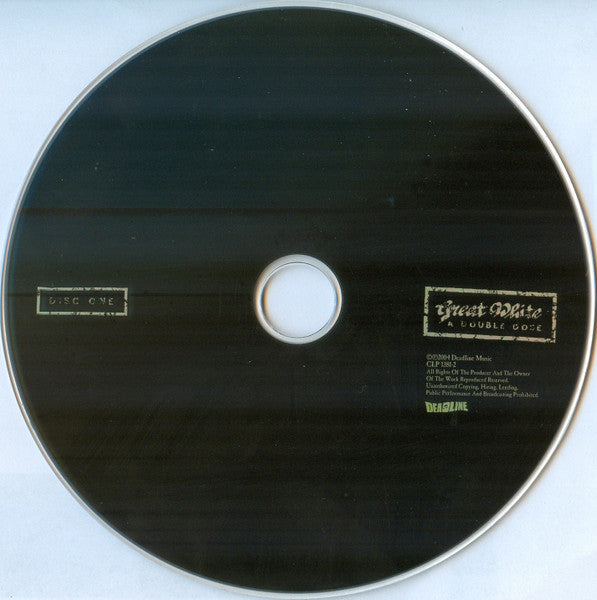 Great White - A Double Dose (2x CD Deadline Music ‎– CLP 1381-2) | USED Near Mint (NM or M-) Near Mint (NM) - ROCK / USED *NEAR MINT*